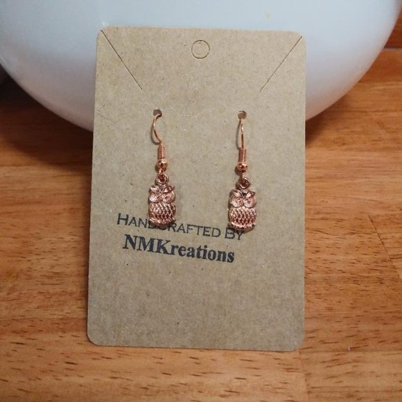 4/$25 COPPER COLOR OWL EARRINGS- NEW - Picture 1 of 1